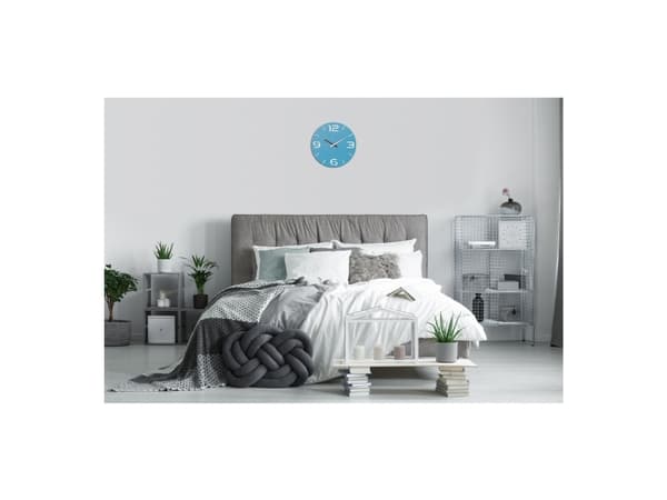 TFA-Dostmann CONTOUR, Vegg, Quartz clock, Rund, Blå, Rød, Hvit, Plast, Barn og voksne