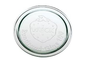 Låg Weck Ø10.8 cm til Patentglas. Glas,stk