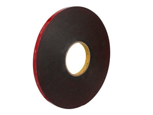 3M 5952 F, Monteringstejp, Röd, 33 m, inomhus, Inomhus & utomhus, Akryl, Glas, Metall, Plast