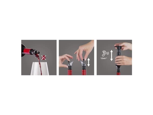 Vacu Vin 2 Vakuumkorker med Vacu Vin Universal Vin Pourer