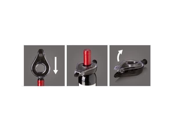 Vacu Vin Wine Aerator, I flaska, Transparent