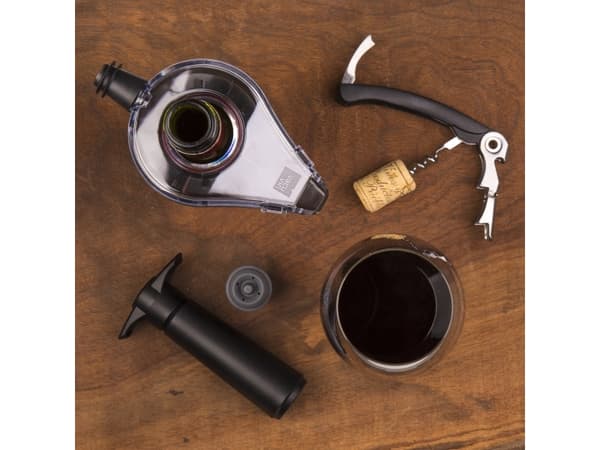 Vacu Vin Wine Aerator, I flaska, Transparent