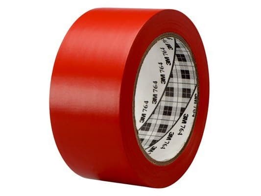 3M 764I, Kiinnitysteippi, Punainen, 33 m, Sisätila, Sisätila ja ulkotila, Kumi, Lasi, Metalli, PVC-muovi, Muovi