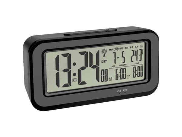 TFA-Dostmann BOXX, Digital vekkerklokke, Rektangel, Sort, 0 - 50 °C, F, °C, LCD