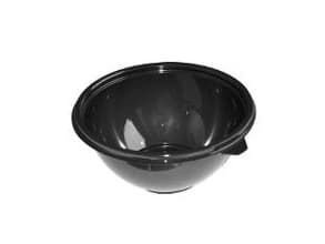 Bowle skål 1000 ml Ø180x70 mm Rund PET Sort,360 stk/krt