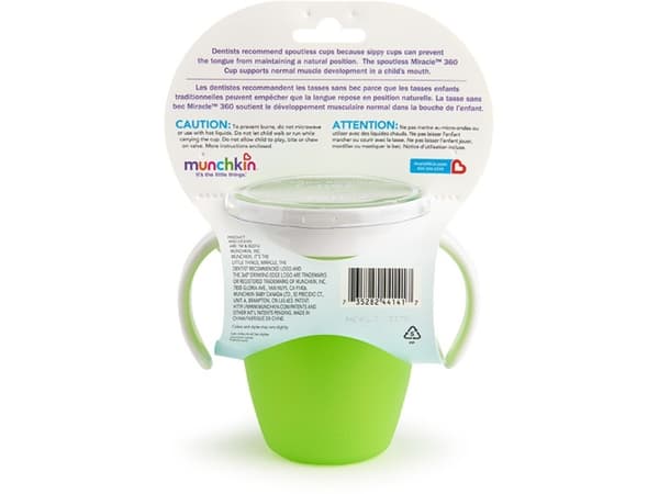 Munchkin Miracle 360 Trainer Cup, Yksi, 0,207 L, Vihreä, Universaali, 0,5 vuosi/vuosia, 1 kpl