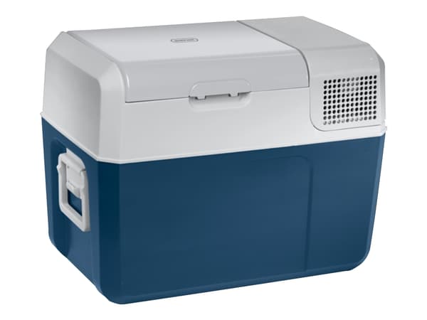 Mobicool MCF40 - Bärbart kylskåp - bredd: 36.5 cm - djup: 58.4 cm - höjd: 44.6 cm - 38 liter - Klass C - blå/grå