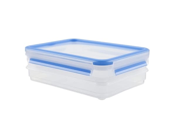 Tefal K3028812, Boks, Rektangulær, 0,6 l, Blå, Gjennomsiktig, Plastikk, 2 stykker