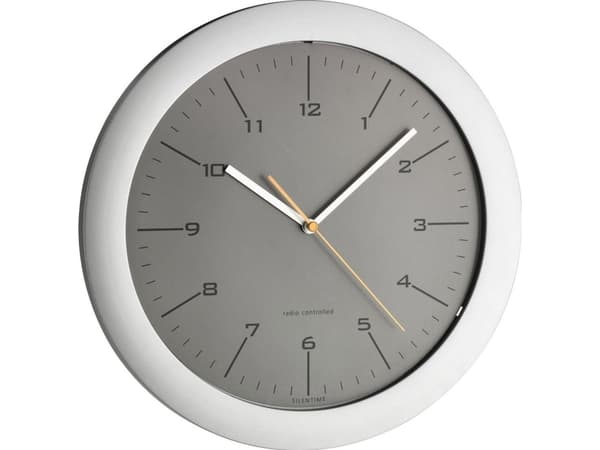 TFA-Dostmann 60.3512.10, Vegg, Mekanisk klokke, Sirkel, Grønn, Sølv, Plast, Plast
