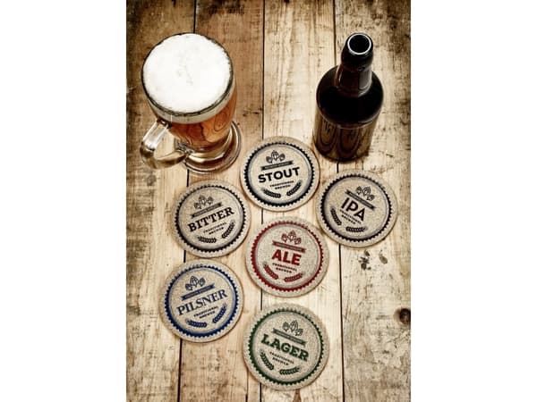 Beer Coaster - Cork 6 stk