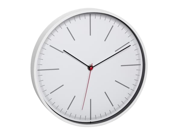 TFA-Dostmann 60.3049.02, Vägg, Quartz clock, Rund, Vit, Plast, Klassisk