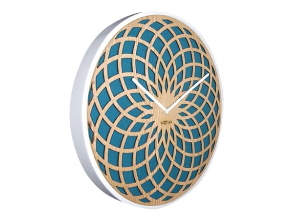 Nextime Sun Big - Klokke - kvarts - veggmonterbar - 50 cm - turkis