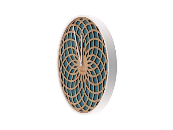 Nextime Sun Small - Klokke - kvarts - veggmonterbar - 35 cm - turkis