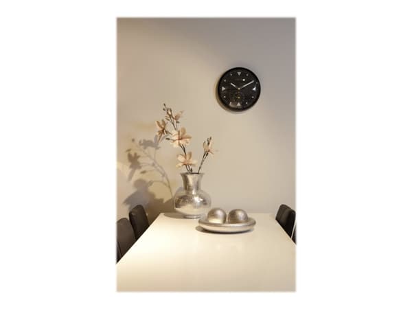 Nextime Serious - Klokke - kvarts - veggmonterbar - 32 cm - svart