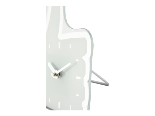 Nextime Mini Thumbs up - Klokke - kvarts - veggmonterbar - 21 x 20.5 cm - Speil