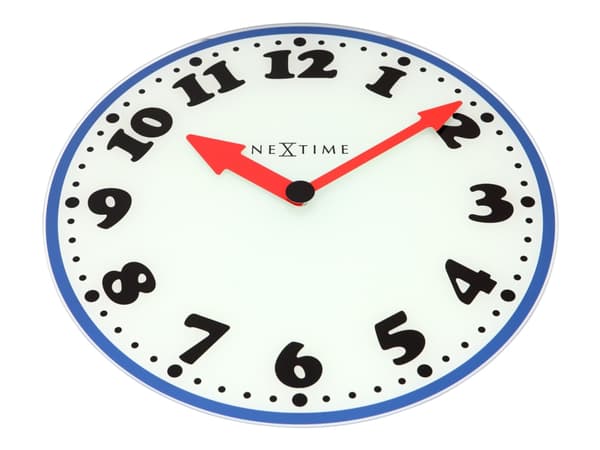 Nextime Boy - Klocka - kvarts - väggmonterbar - 43 cm - blå