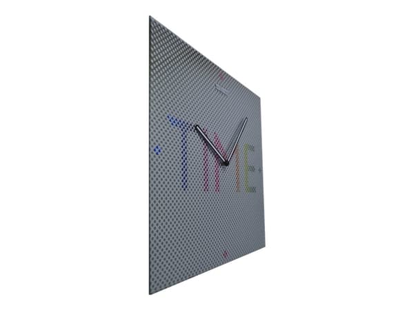 Nextime Mistery Time - Klokke - firkantet - kvarts - veggmonterbar - 43 x 43 cm - Speil