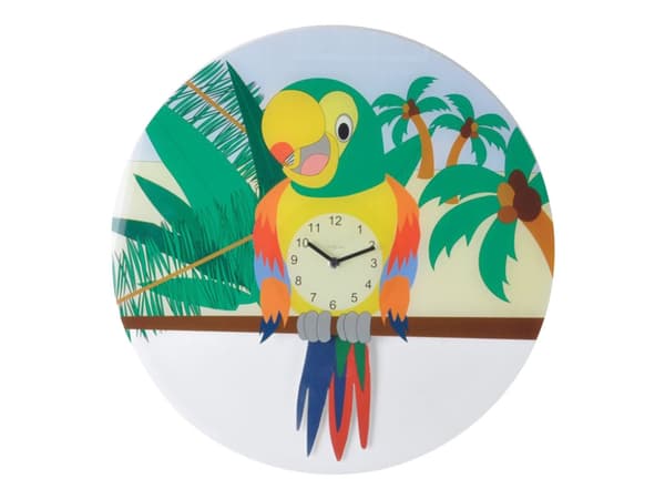Nextime Lorre - Klokke - kvarts - veggmonterbar - 43 cm - grønn