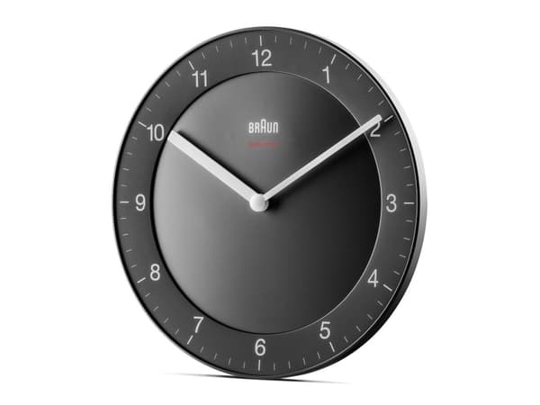 Braun BC06B-DCF, Vägg, Quartz clock, Circel, Svart, Klassisk, AA