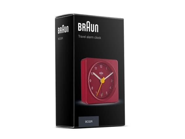 Braun BC 02 R budzik kwarcowy czerwony (67081)