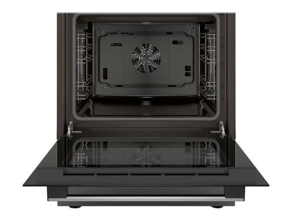 Bosch Serie | 4 HKN31A050U - Komfyr - frittstående - bredde: 60 cm - dybde: 60 cm - høyde: 90 cm - med selvrens - stål