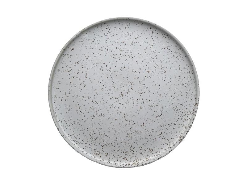 OYOY L10121, Serveringsfat, Rund, Porslin, Brun, Vit, 26 cm, 14 mm