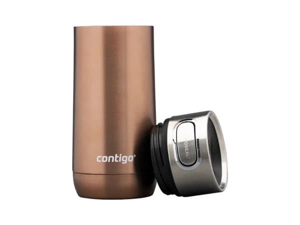 CONTIGO Luxe Autoseal, Kopper, Rustfritt stål, 5 timer, 12 timer, 360 ml