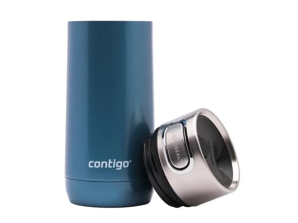 CONTIGO Luxe Autoseal, Blå, Rostfritt stål, 5 h, 12 h, 360 ml