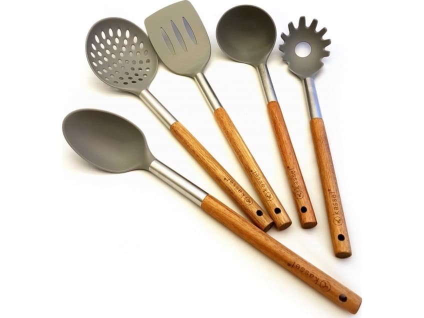 Kassel 5 Piece Kassel Acacia Kitchen Utensil Set 93571