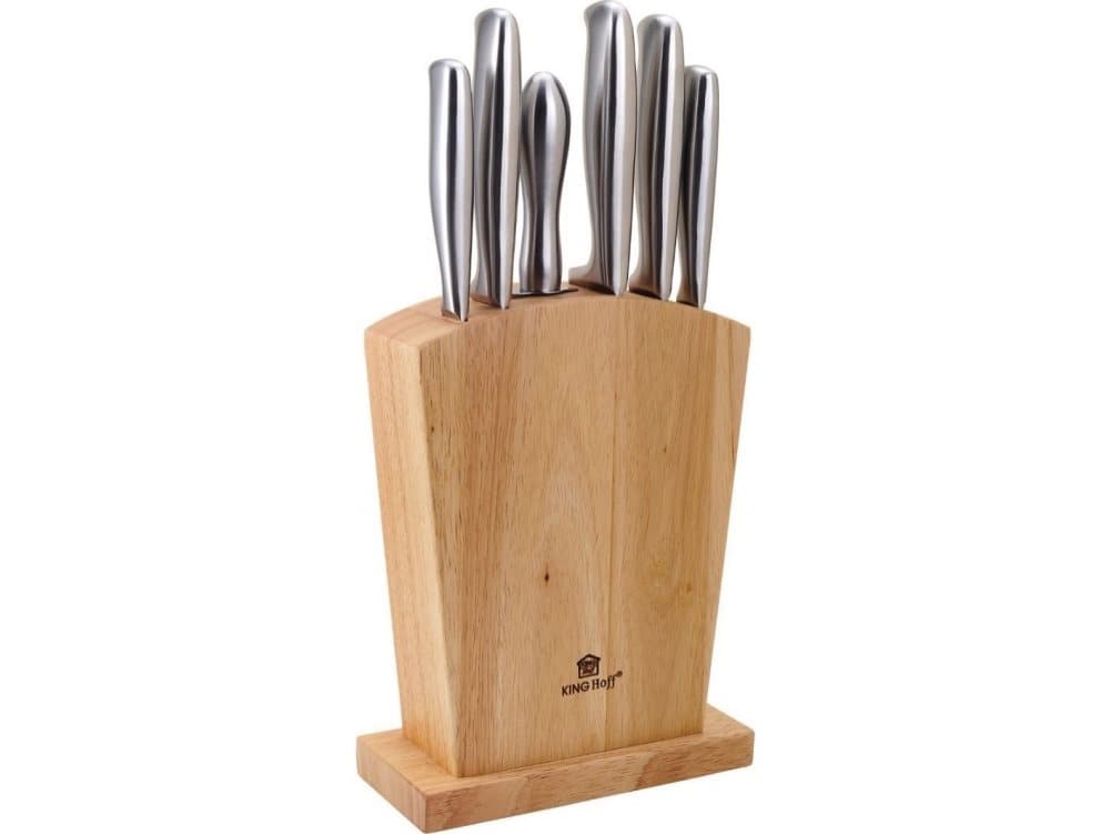 KingHoff SET OF KITCHEN KNIVES IN THE KINGHOFF KH-1154 BLOCK