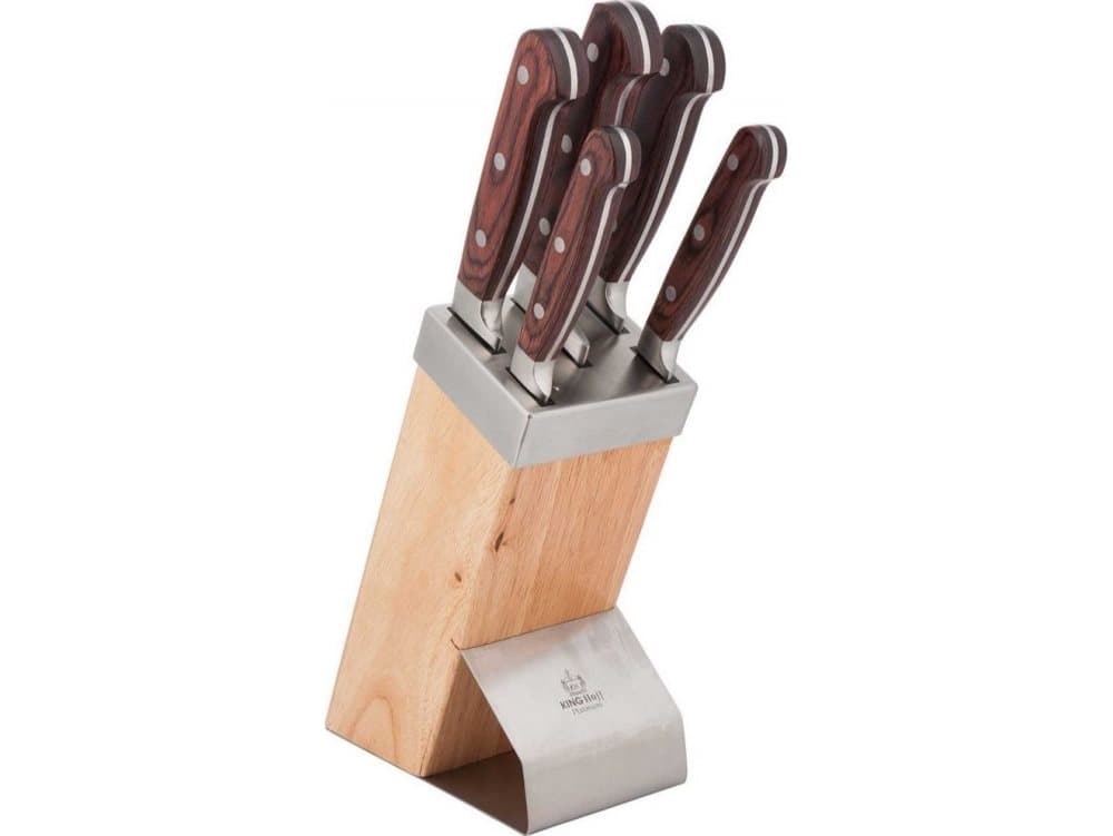 KingHoff KITCHEN KNIVES SET IN KINGHOFF BLOCK KH-3463