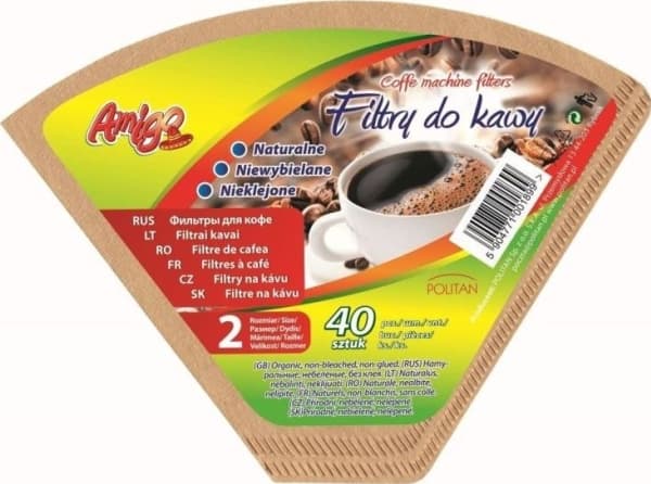 Politan Gosia Amigo kaffefilter 40 st storlek 2 (GOS000169)