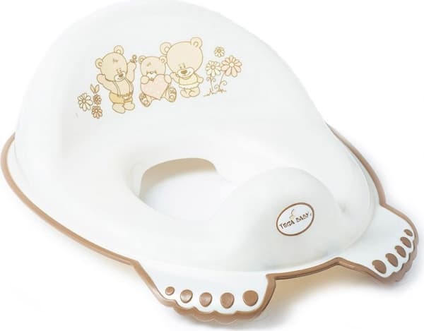 Tega Baby Sklisikkert toalettsete Bear - Pearl (MS-016-118)