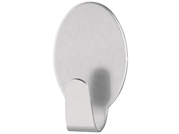 TESA 66611-00000-00, inomhus, Universalkrok, Rostfritt stål, Rostfritt stål, Självhäftande remsa, Glas, Plast, Trä