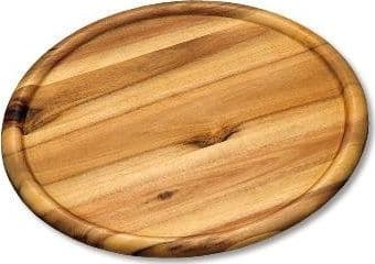 Kesper 28462, Skiferplate, Bamboo, Tre, Rund, 320 mm, 320 mm