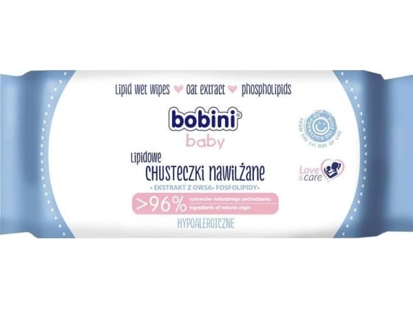 BOBINI BABY_Hypoallergenic wet wipes for babies and children 60pcs