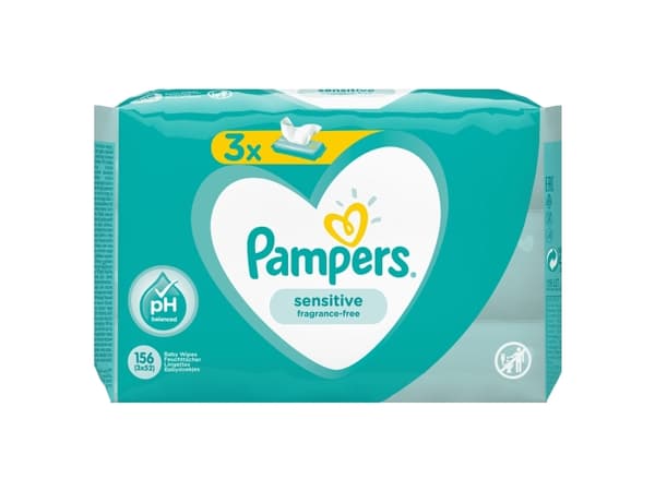 Pampers Sensitive 81687195, Vauvapyyhkeet, Dermatologisesti testattu, Hypoallergeeninen, Neutraali pH-arvo, Hajusteeton