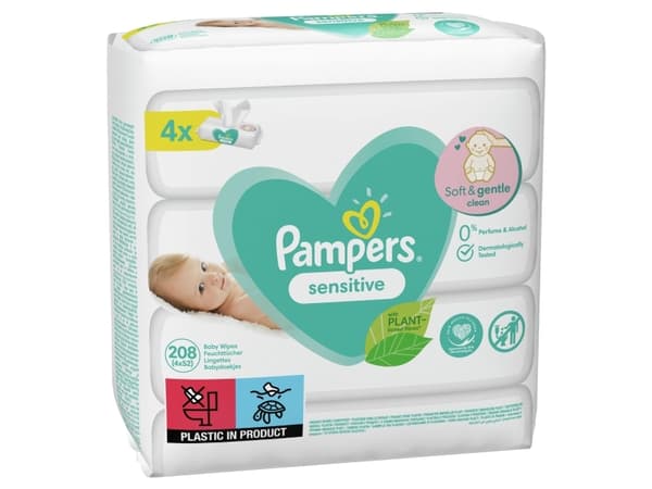 Pampers 81687197, Våtservetter för baby, Dermatologiskt testad, Neutralt pH