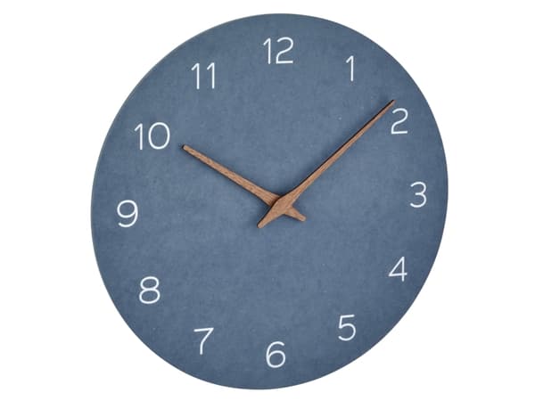TFA-Dostmann 60.3054.06, Vegg, Quartz clock, Sirkel, Blå, Tre, AA