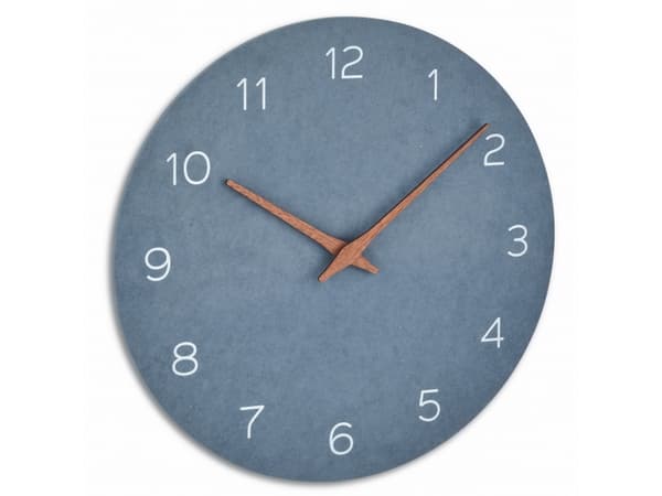 TFA-Dostmann 60.3054.06, Vegg, Quartz clock, Sirkel, Blå, Tre, AA