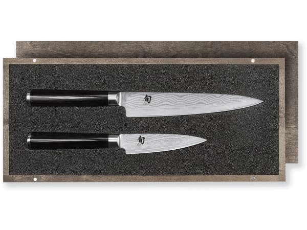 kai DMS-210, Kniv / Skjærer eske sett, Stål, Tre, Rustfritt stål, Sort, Japan
