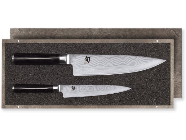 kai DMS-220, Kniv / Skjærer eske sett, Rustfritt stål, Tre, Rustfritt stål, Sort, Japan