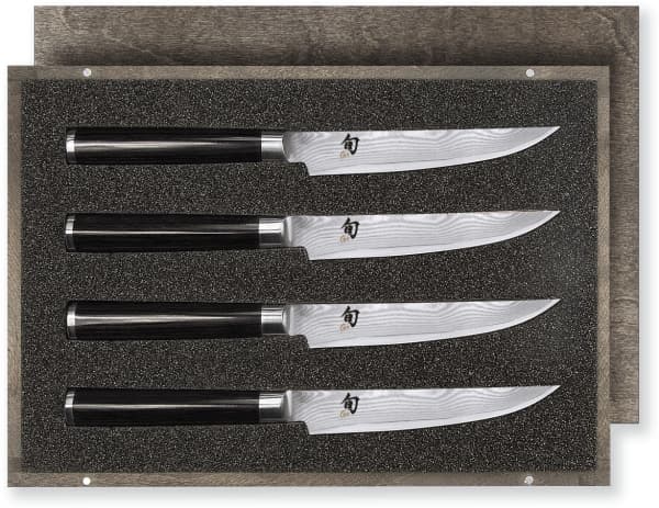kai DMS-400, Kniv / Skjærer eske sett, Stål, Tre, Rustfritt stål, Sort, Japan