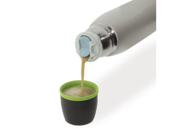 JATA Termo, 0,75 L, Musta, Vihreä, Harmaa, Ruostumaton teräs