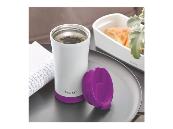 Leitz WOW - Termokopp - Storlek 9 x 6.9 cm - Höjd 17.1 cm - 380 ml - lila