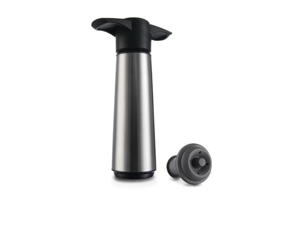 Vacu Vin Wine Saver, Svart, Rustfritt stål, Plastikk, Rustfritt stål, Svart, Svart, Plastikk, 70 mm