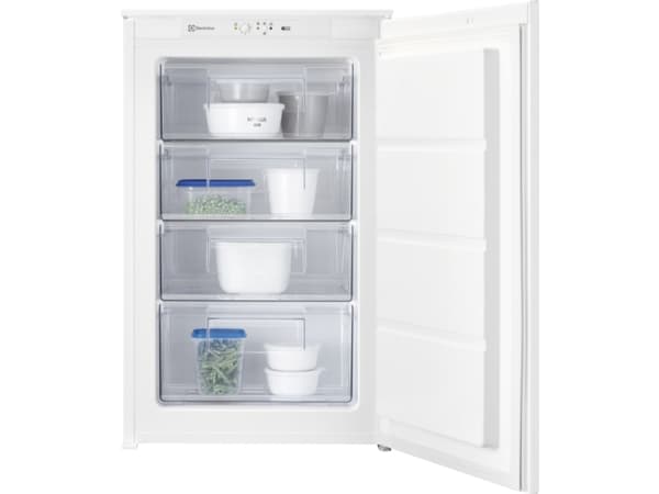 Electrolux LUB3AE88S - Frys - upprätt - inbyggd - fördjupning - bredd: 56 cm - djup: 55 cm - höjd: 87.4 cm - 98 liter - Klass E - vit