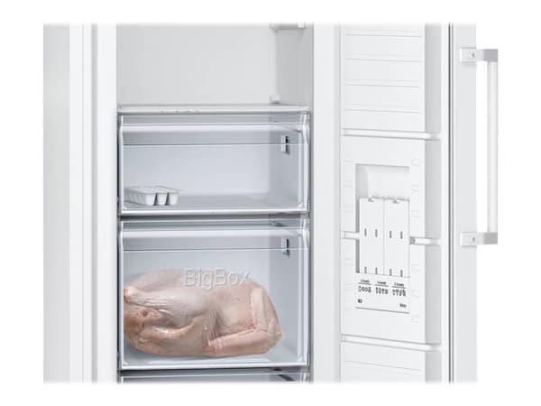 Siemens iQ300 GS29NVWEP - Fryser - stående - bredde: 60 cm - dybde: 65 cm - høyde: 161 cm - 200 liter - Klasse E - hvit