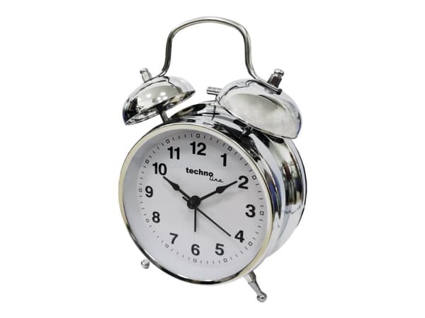 Techno Line Geneva DGW - Alarmklokke - kvarts - skrivebord - metallisk