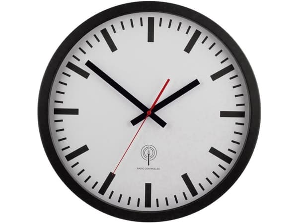 EUROTIME 56862 Radio Vægur 40 cm Sort